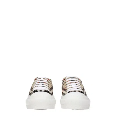 Burberry Sneakers In Brown