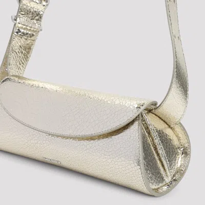 Jil Sander Platinum Cannolo Small Ovine Leather Shoulder Bag