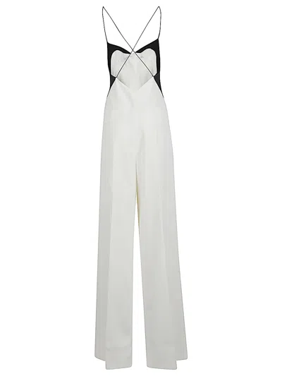 Tom Ford Silk Long Jumpsuit In White