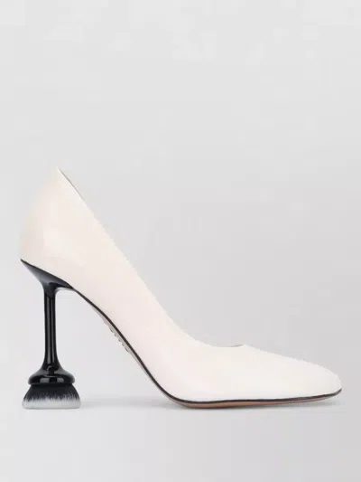 Loewe Pumps Pointed Toe Unique Sculpted Heel In Animal Print