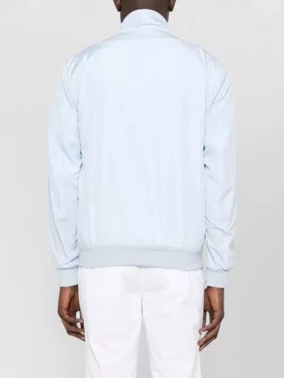 Kiton High Collar Jacket Snap Buttons In White