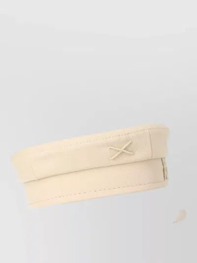 Ruslan Baginskiy Flat Top Hat Embroidered Detail Design In Pink