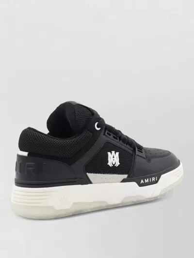 Amiri Low Top Sneakers Contrast Sole Design In Black