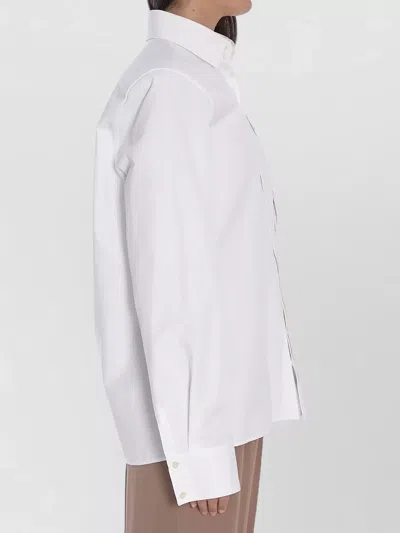 Saint Laurent Regular Fit Long Sleeve Cotton Shirt In Pink