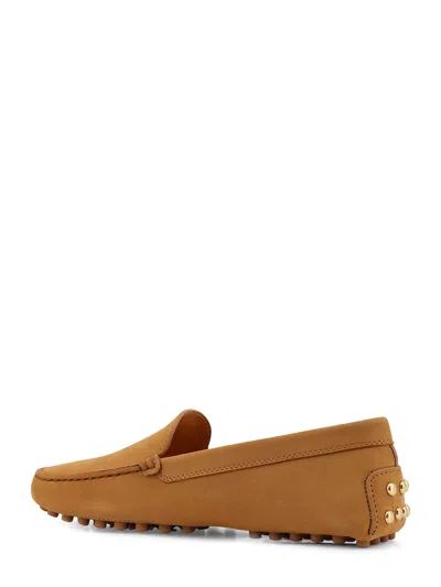 Tod's Suede Loafers With Engraved Logo On The Front In Multi