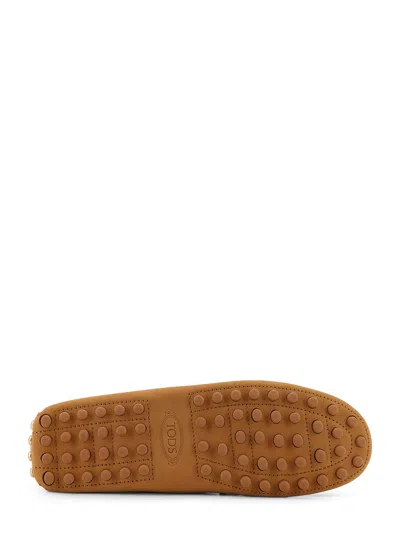 Tod's Suede Loafers With Engraved Logo On The Front In Multi