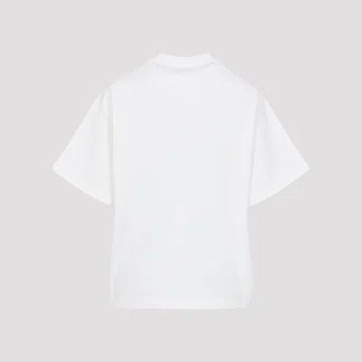 Jil Sander Crewneck Short Sleeves Classic Print T-shirt Clothing In White