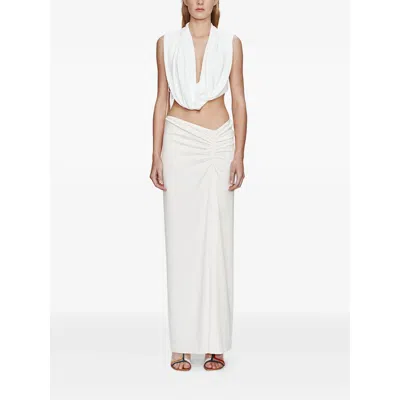 Christopher Esber Interlock Jersey Drape Top In Multi