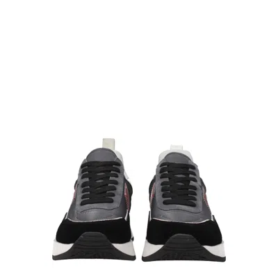 Cesare Paciotti Sneakers 4us Men's Fabric Gray/burgundy In Multi