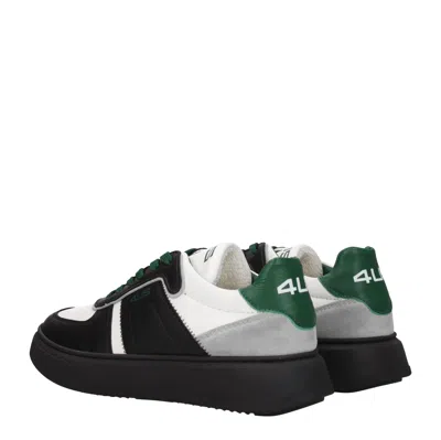 Cesare Paciotti Sneakers 4us Men's Leather Black/quartz In Black