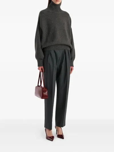 Khaite Willem Cashmere Sweater In Gray