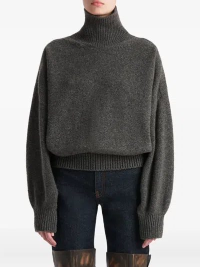 Khaite Willem Cashmere Sweater In Gray