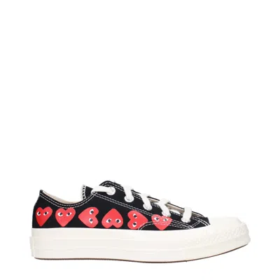 Comme Des Garcon Comme Des Garçons Sneakers Converse Women's Fabric Black/red In Multi