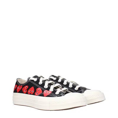 Comme Des Garcon Comme Des Garçons Sneakers Converse Women's Fabric Black/red In Multi