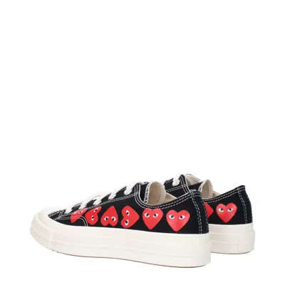 Comme Des Garcon Comme Des Garçons Sneakers Converse Women's Fabric Black/red In Multi