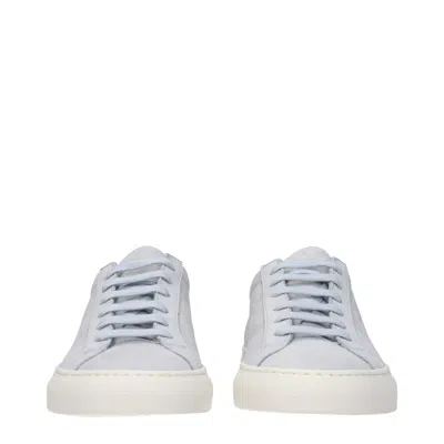 Common Projects Women's Suede Sneakers Grey/sugar Paper In Multi