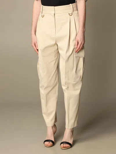 Givenchy High-waisted Trousers With Kargo Pockets In Neutral