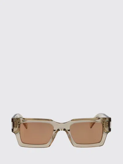 Saint Laurent Sl 572 Acetate Sunglasses In Neutral