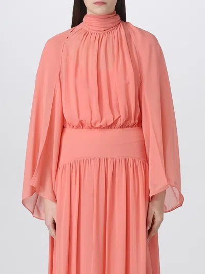 Max Mara Studio Scarf In Silk In Orange