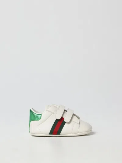 Gucci Sneakers In Nappa Leather In White