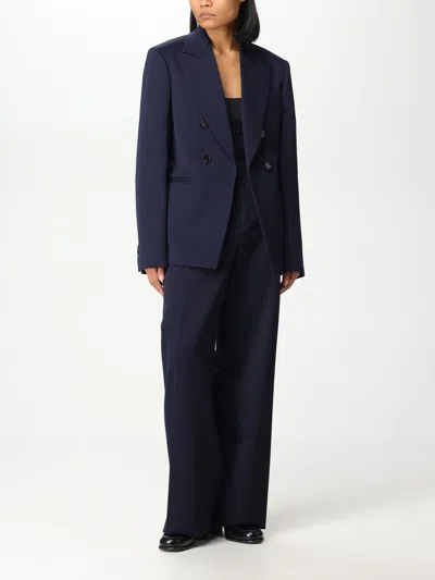 Bottega Veneta Wool Pants In Blue