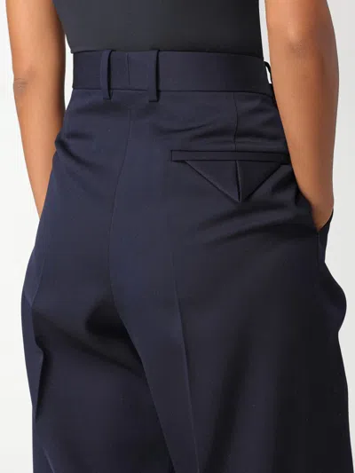 Bottega Veneta Wool Pants In Blue