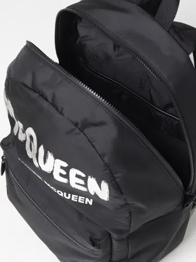 Alexander Mcqueen Alexander Mc Queen Graffiti Metropolitan Backpack In Black