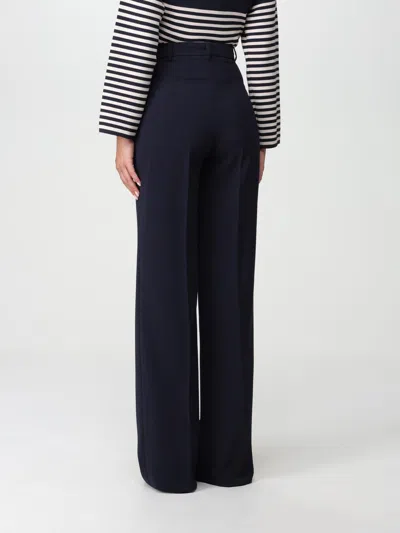 Max Mara Studio Pants In Technical Cady In Blue