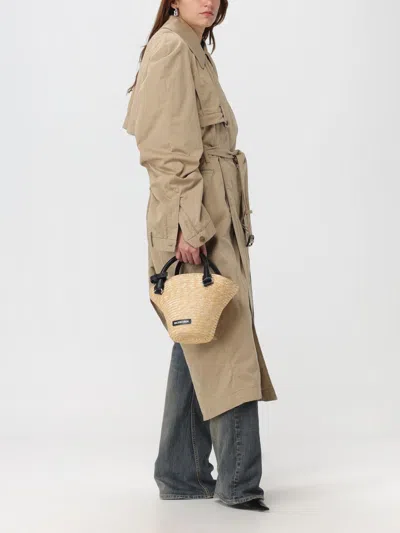 Balenciaga Trench Coat In Cotton In Nude