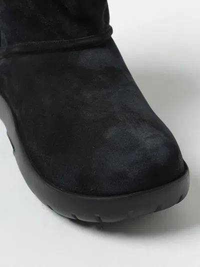 Bottega Veneta Snap Ankle Boots In Suede In Black