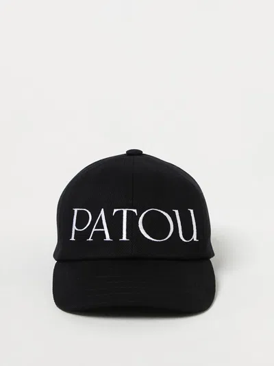 Patou Woman Hat Black Size M/l Cotton In Black