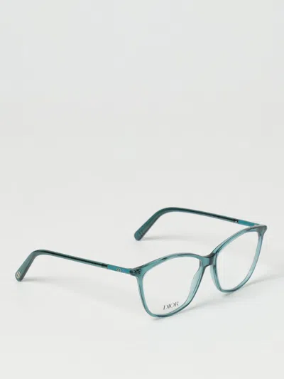 Dior Optical Frames Woman Green In Green