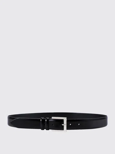 Orciani Smooth Leather Belt In Black