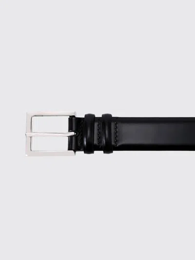 Orciani Smooth Leather Belt In Black