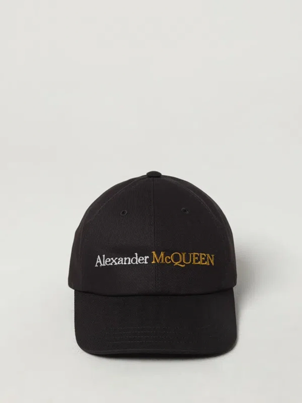 Alexander Mcqueen Logo-embroidered Cotton Baseball Cap In  display picture 2