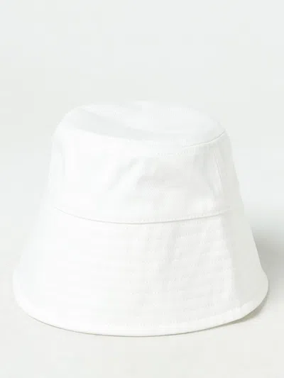 Patou Wide Brim Stitched Design Bucket Hat In Red