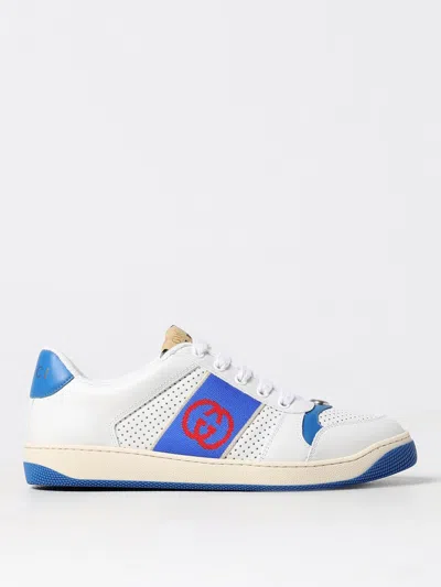 Gucci Men's Screener Sneakers In White