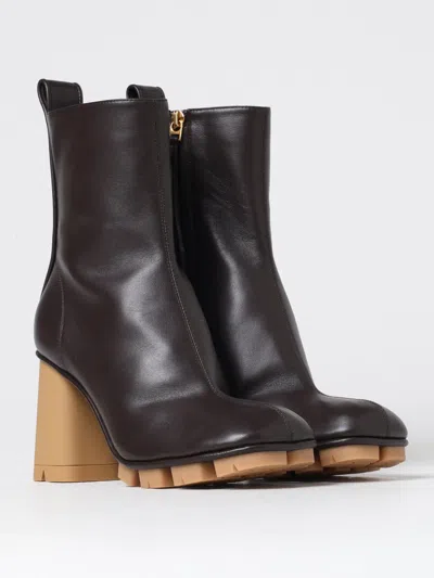 Bottega Veneta Shore 70 Nappa Leather Ankle Boots In Brown