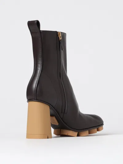 Bottega Veneta Shore 70 Nappa Leather Ankle Boots In Brown