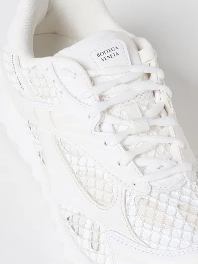 Bottega Veneta Orbit Nylon And Mesh Runner Sneakers In White