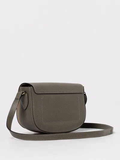 Longchamp Epure Leather Crossbody In Gray