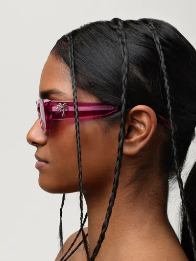 Palm Angels Sunglasses Woman  In Pink