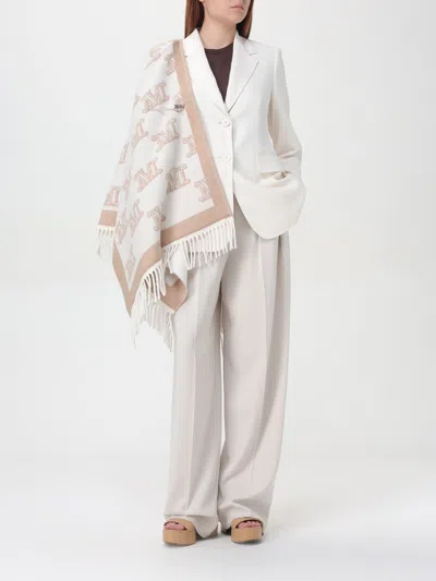 Max Mara Frinestd Cape In White