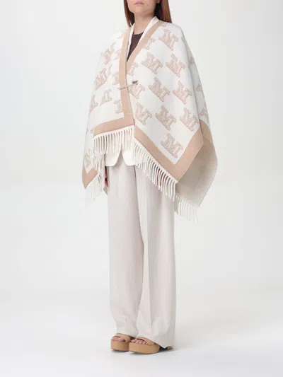 Max Mara Frinestd Cape In White