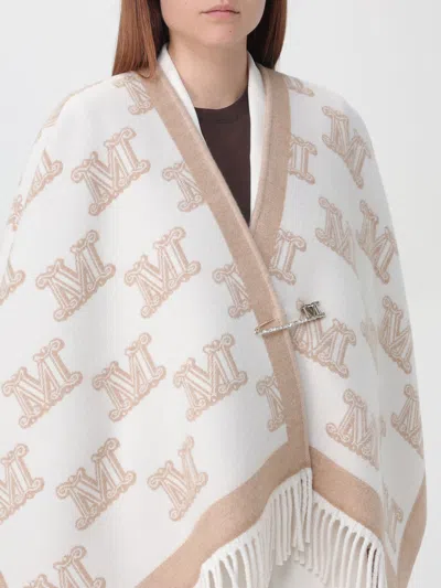 Max Mara Frinestd Cape In White