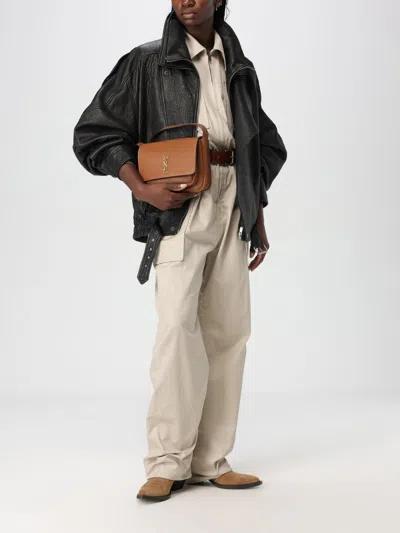 Saint Laurent Shoulder Bag Woman  In Brown