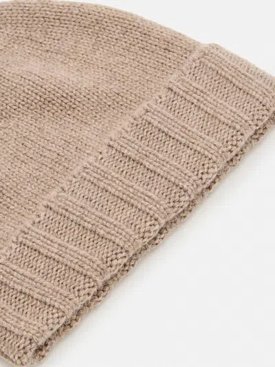 Drumohr Almond Color Beanie In Brown