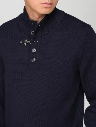 Fay Turtleneck Sweater + Hook In Blue