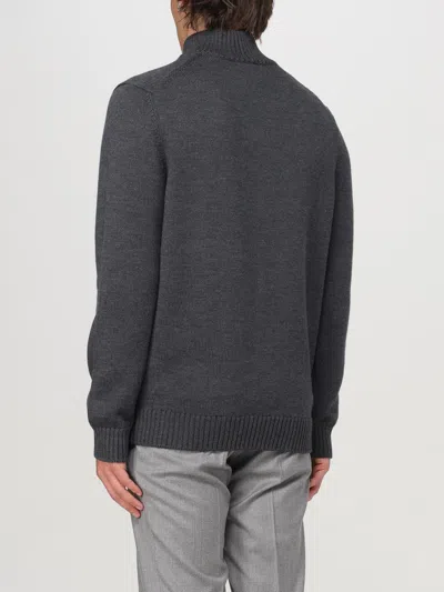 Fay High Collar Dark Gray Pullover In Gray