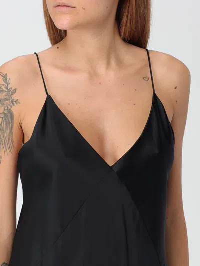 Max Mara Silk Top Relaxed Fit Satin Finish In Gray